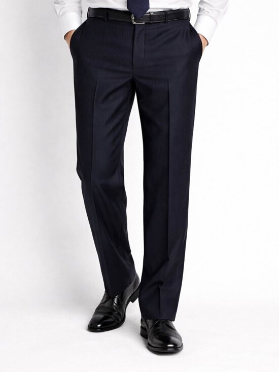 Stafford Other - Stafford Navy Stripe 100% Wool Suit 34W x 32L Pants